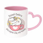 Kubek "Dzień dobry zaczyna się od kawy"