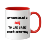 Kubek Personalizowany ,,Dyskutować" z imieniem