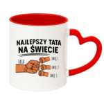 Kubek z dowolnymi imionami "Najlepszy tata na świecie"