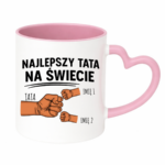 Kubek z dowolnymi imionami "Najlepszy tata na świecie"