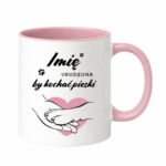 Kubek z dowolnym imieniem "Urodzona by kochać pieski"