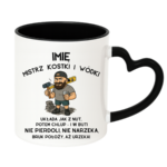 Kubek z dowolnym imieniem "Mistrz kostki i wódki"