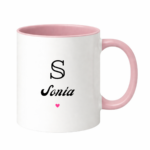 Kubek z dowolnym imieniem i literą