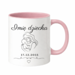 Kubek z dowolną datą i imieniem dziecka