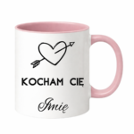 Kubek z dowolnym imieniem ,,Kocham Cię"