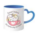 Kubek "Dzień dobry zaczyna się od kawy"