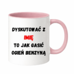 Kubek Personalizowany ,,Dyskutować" z imieniem