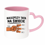 Kubek z dowolnymi imionami "Najlepszy tata na świecie"