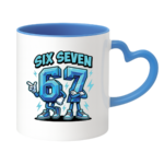 Kubek z napisem "Six Seven"