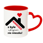 Kubek "Agnieszka z byle ch*jem nie mieszka !"