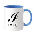 Kubek z dowolnym imieniem i literą