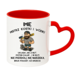 Kubek z dowolnym imieniem "Mistrz kostki i wódki"