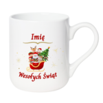 Kubek z dowolnym imieniem "Wesołych Świąt"