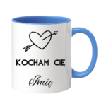 Kubek z dowolnym imieniem ,,Kocham Cię"
