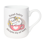 Kubek "Dzień dobry zaczyna się od kawy"