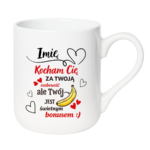 Kubek z dowolnym imieniem "Kocham Cię za twoją osobowość"