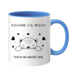 Kubek z dowolnym imieniem "Kocham Cię misiu"