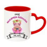 Kubek z dowolnym imieniem ,,Najlepsza Dziołcha we wsi"