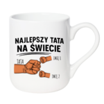 Kubek z dowolnymi imionami "Najlepszy tata na świecie"