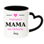 Kubek z dowolnym imieniem "Najlepsza mama na świecie"