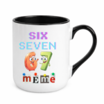 Kubek z napisem "Six Seven"