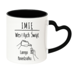 Kubek z dowolnym imieniem "Wesołych Świąt"