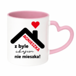 Kubek "Agnieszka z byle ch*jem nie mieszka !"