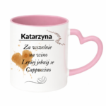 Kubek z dowolnym imieniem "Za wcześnie na wino"