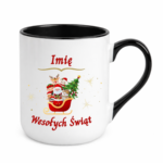 Kubek z dowolnym imieniem "Wesołych Świąt"