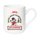 Kubek z dowolnym imieniem "Jesteś moim ulubionym bałwanem"