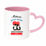 Kubek z dowolnymi imionami "Jesteś moim Serduszkiem''
