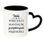 Kubek z dowolnym imieniem "Wręczę Ci mandacik"
