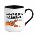 Kubek z dowolnymi imionami "Najlepszy tata na świecie"