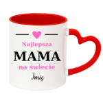 Kubek z dowolnym imieniem "Najlepsza mama na świecie"
