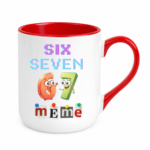 Kubek z napisem "Six Seven"