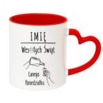 Kubek z dowolnym imieniem "Wesołych Świąt"