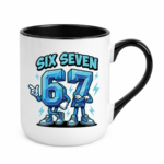 Kubek z napisem "Six Seven"