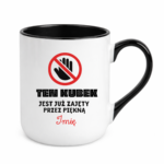 Kubek z dowolnym imieniem "Ten kubek jest już zajęty"