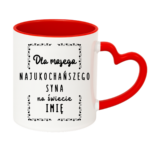Kubek z dowolnym imieniem "Najukochańszy syn"