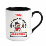 Kubek z dowolnym imieniem "Jesteś moim ulubionym bałwanem"