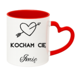 Kubek z dowolnym imieniem ,,Kocham Cię"