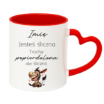 Kubek z dowolnym imieniem "Jesteś śliczna"