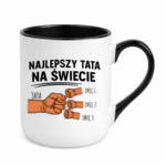 Kubek z dowolnymi imionami "Najlepszy tata na świecie"