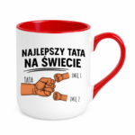 Kubek z dowolnymi imionami "Najlepszy tata na świecie"