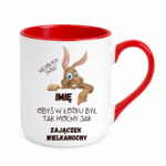 Kubek z dowolnym imieniem „Zajączek Wielkanocny”