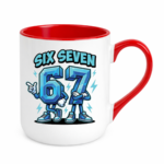 Kubek z napisem "Six Seven"