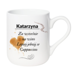 Kubek z dowolnym imieniem "Za wcześnie na wino"