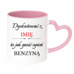 Kubek z dowolnym imieniem "Dyskutować z"