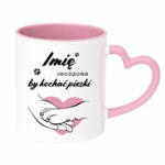 Kubek z dowolnym imieniem "Urodzona by kochać pieski"