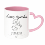 Kubek z dowolną datą i imieniem dziecka